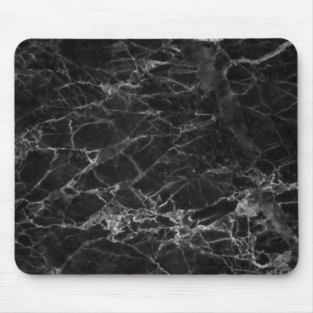 Alfombrilla De Ratón Black Marble Stone Look (Frente)