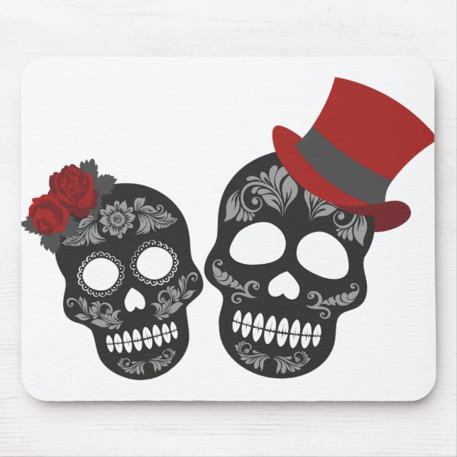 Alfombrilla De Ratón Black Skull Duo Thunder_Cove (Frente)