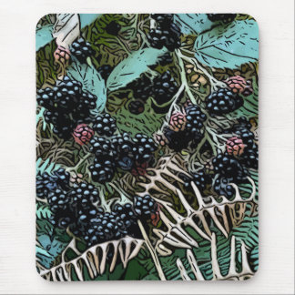 Alfombrilla De Ratón Blackberries en la vid