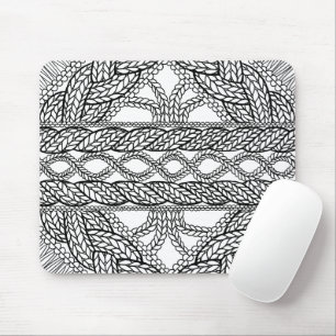 Alfombrilla De Ratón BLANCO CABLE KNIT Mouse Pad