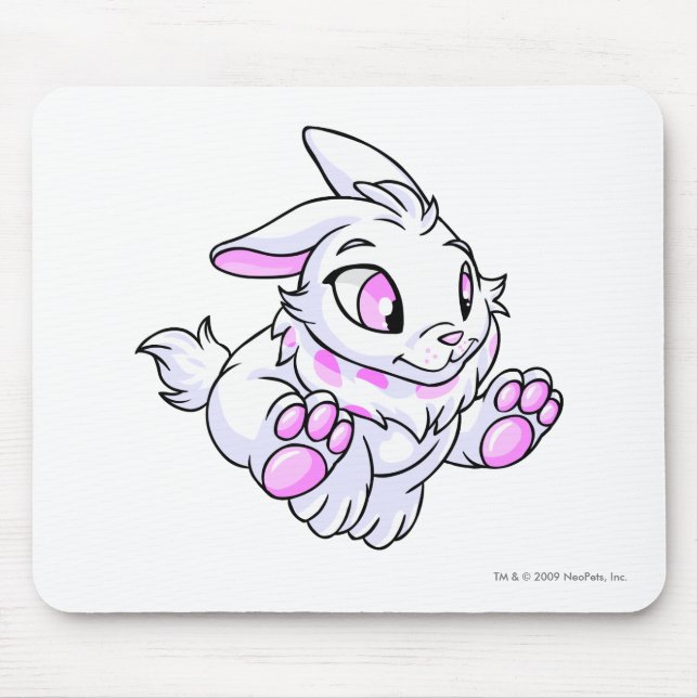 Alfombrilla De Ratón Blanco de Cybunny (Frente)