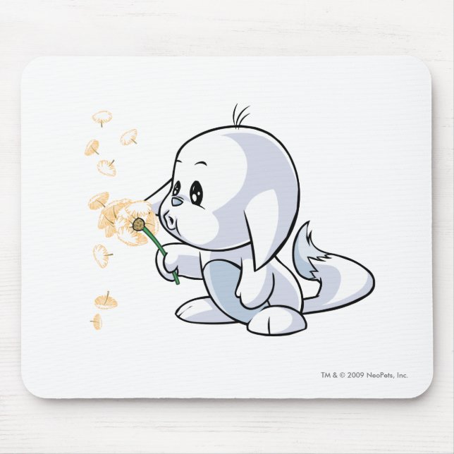Alfombrilla De Ratón Blanco de Kacheek (Frente)