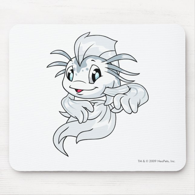 Alfombrilla De Ratón Blanco de Koi (Frente)