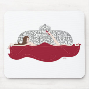 Alfombrilla De Ratón Blanco Mousepad de la cama