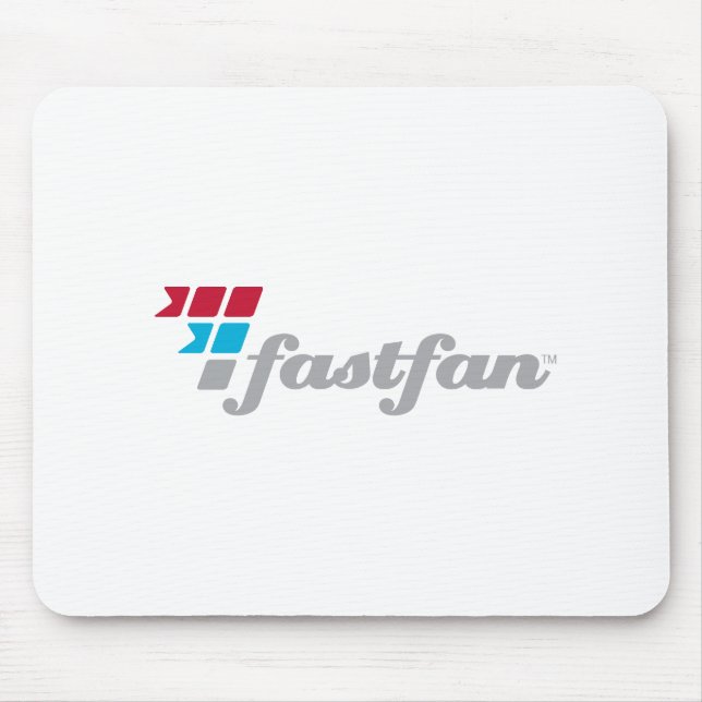 Alfombrilla De Ratón blanco Mousepad del fastfan™ (Frente)