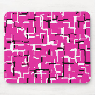 Alfombrilla De Ratón Blanco negro morado magenta