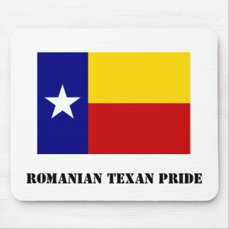 Alfombrilla De Ratón Blanco rumano Mousepad del orgullo del Texan