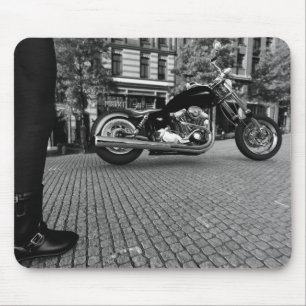 Alfombrilla De Ratón Blanco y negro)