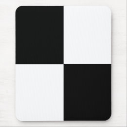 Alfombrilla De Ratón Blanco y negro