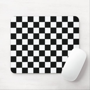 Alfombrilla De Ratón Blanco y negro verificados
