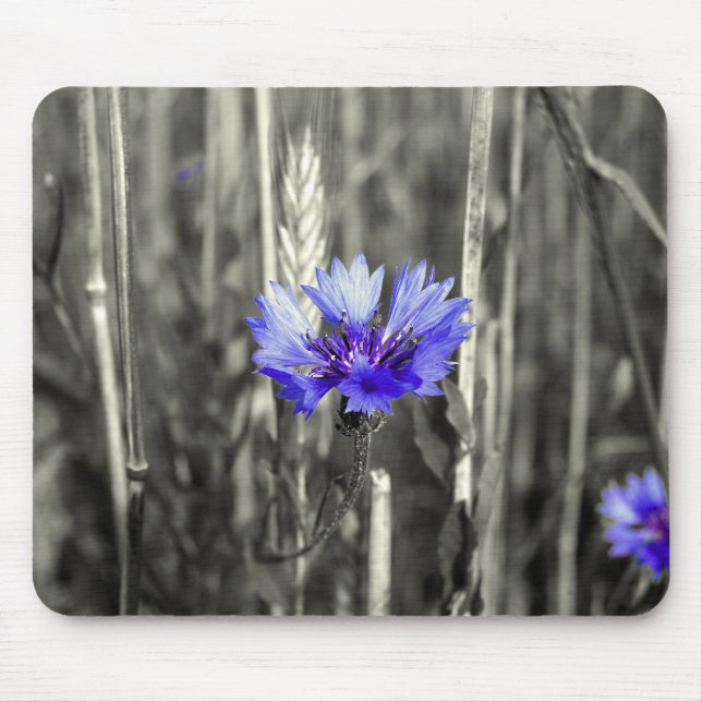 Alfombrilla De Ratón Blaue Kornblume (Frente)