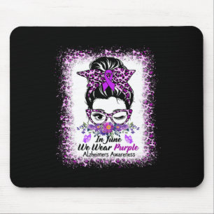 Alfombrilla De Ratón Bleached We Wear Purple Heimerheimer Awareness Mes