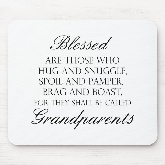 Alfombrilla De Ratón Blessed es… Abuelos (Frente)