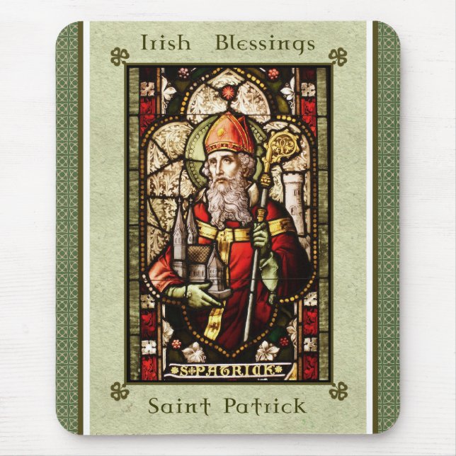 Alfombrilla De Ratón Blessings MousePad de San Patricio (Frente)