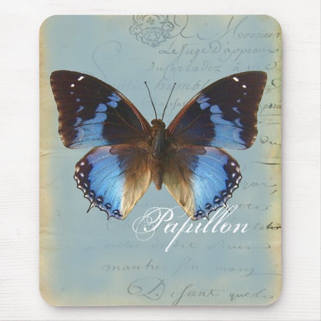 Alfombrilla De Ratón Bleu de Papillon (Frente)