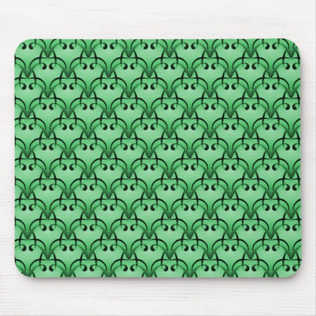 Alfombrilla De Ratón Bliss Mousepad, un sofisticado Bliss Green brillan (Frente)