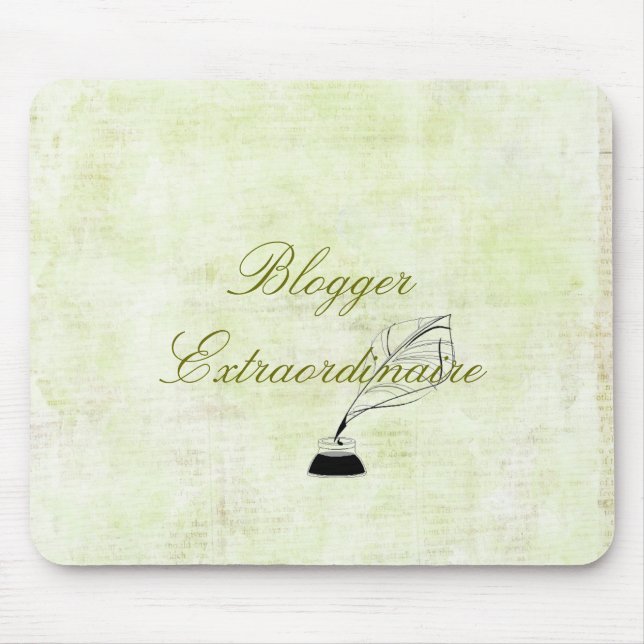 Alfombrilla De Ratón Blogger Extraordinaire Mousepad (Frente)
