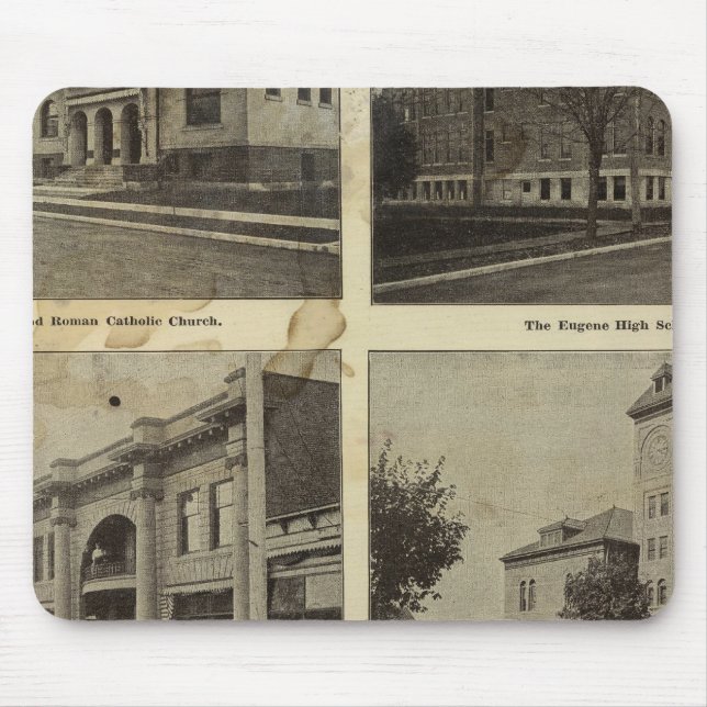 Alfombrilla De Ratón Blogs públicos, Eugene, Oregón (Frente)