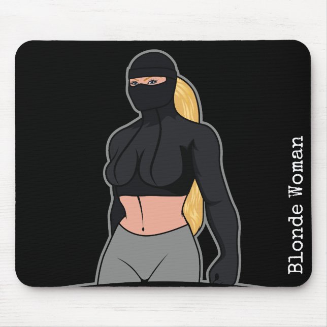 Alfombrilla De Ratón Blonde Woman Mousepad (Frente)
