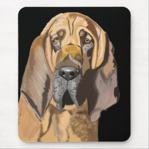 Alfombrilla De Ratón Bloodhound Portraound Mouse Pad