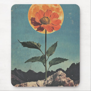Alfombrilla De Ratón Bloom Naranja iluminado por luna - Encanto Boho vi