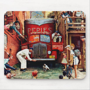 Alfombrilla De Ratón Bloque de carreteras por Norman Rockwell