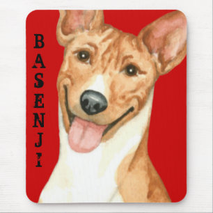 Alfombrilla De Ratón Bloque de color Basenji