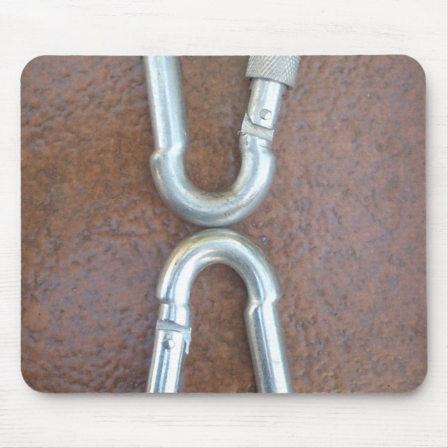 Alfombrilla De Ratón Bloqueado: Diseño de bloqueo de carabinero de acer (Frente)