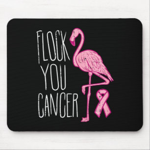 Alfombrilla De Ratón Bloqueo de cáncer de mama Flamingo Cinta rosa Cons