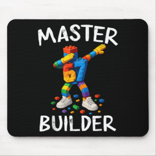 Alfombrilla De Ratón Bloques de Construcción Master Builder Dabbing 67