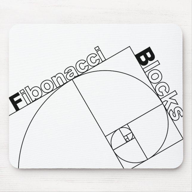 Alfombrilla De Ratón Bloques_de_Fibonacci (Frente)