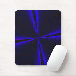 Alfombrilla De Ratón Blue Accent Clover Leaf Geometric Mouse Pad