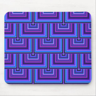 Alfombrilla De Ratón Blue and purple square scales