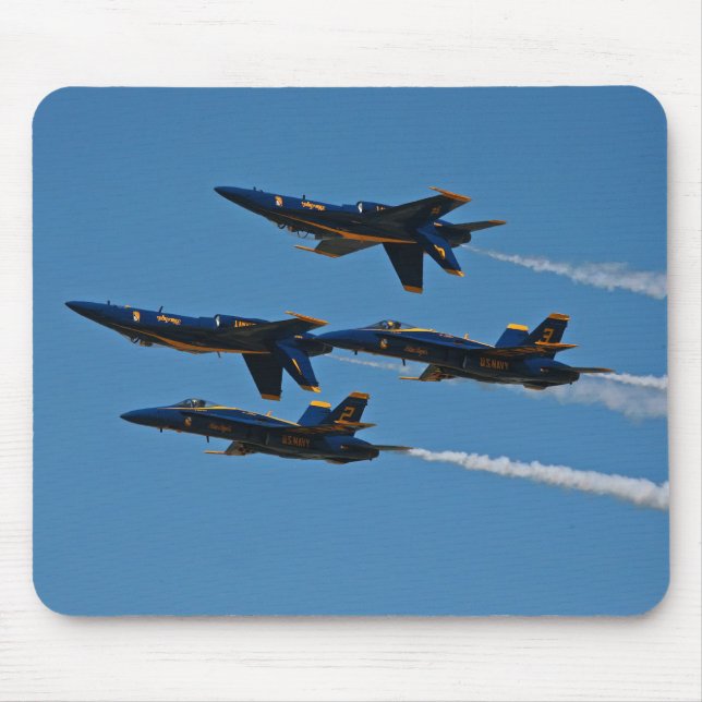 Alfombrilla De Ratón Blue Angels Formación de cuatro buques (Frente)