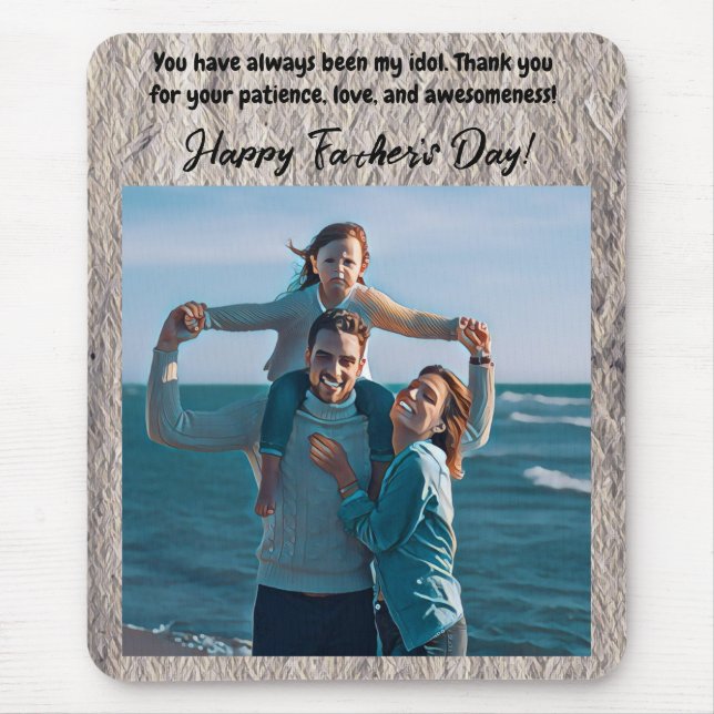 Alfombrilla De Ratón Blue best grandpa ever the times (Frente)