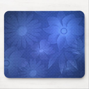 Alfombrilla De Ratón Blue Floral Deco Mousepad