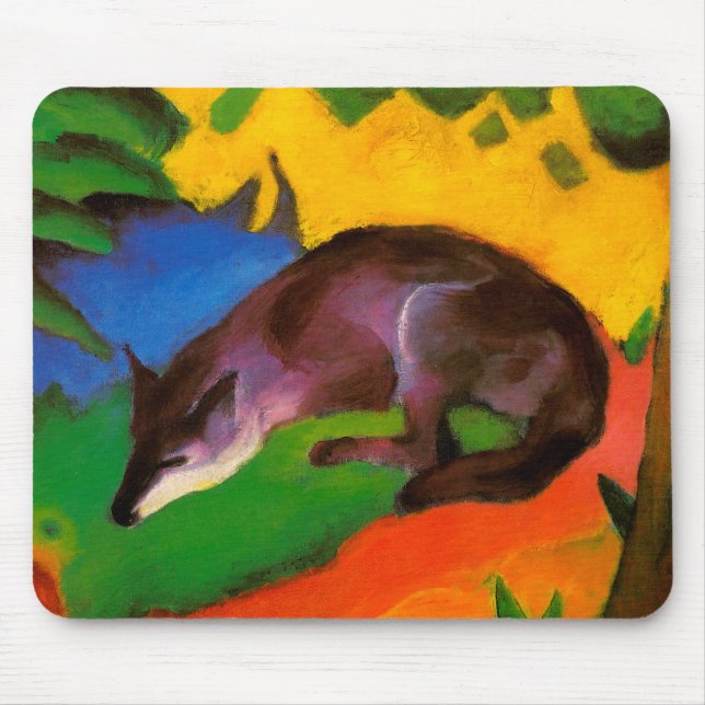 Alfombrilla De Ratón Blue Fox de Franz Marc (Frente)