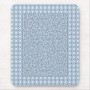 Alfombrilla De Ratón Blue Hexagon Maze