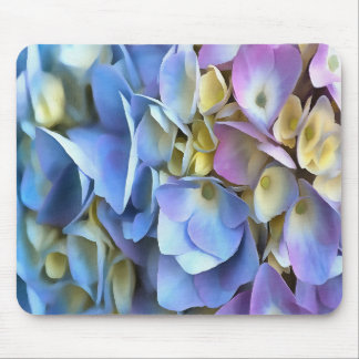 Alfombrilla De Ratón Blue Hydrangea Shrub Bossom artístico