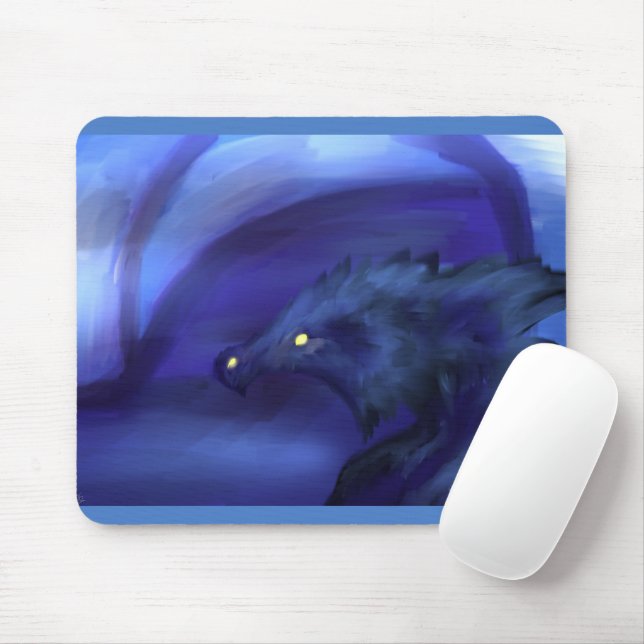 Alfombrilla De Ratón Blue Ice Dragon Mousepad (Con ratón)
