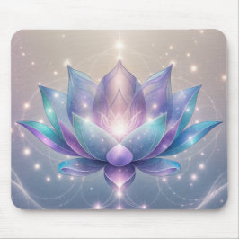 Alfombrilla De Ratón Blue Lotus Meditation Space Shine Mouse Pad