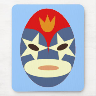 Alfombrilla De Ratón Blue Lucha Libre Mask