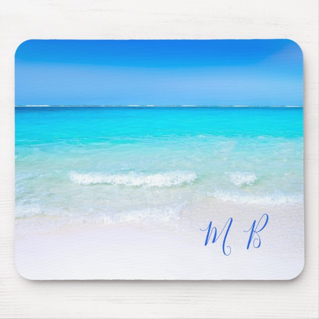 Alfombrilla De Ratón Blue Ocean Aqua Sea Sky Vacation Vibe (Frente)