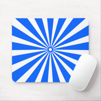 Alfombrilla De Ratón Blue Radiant Burst Mouse Pad – Modern Geometric En