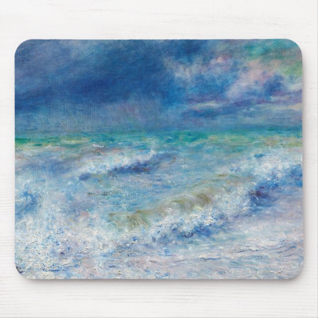 Alfombrilla De Ratón Blue Seascape by Renoir (Frente)