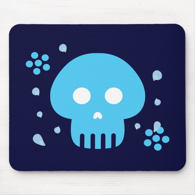 Alfombrilla De Ratón Blue Skull (Frente)