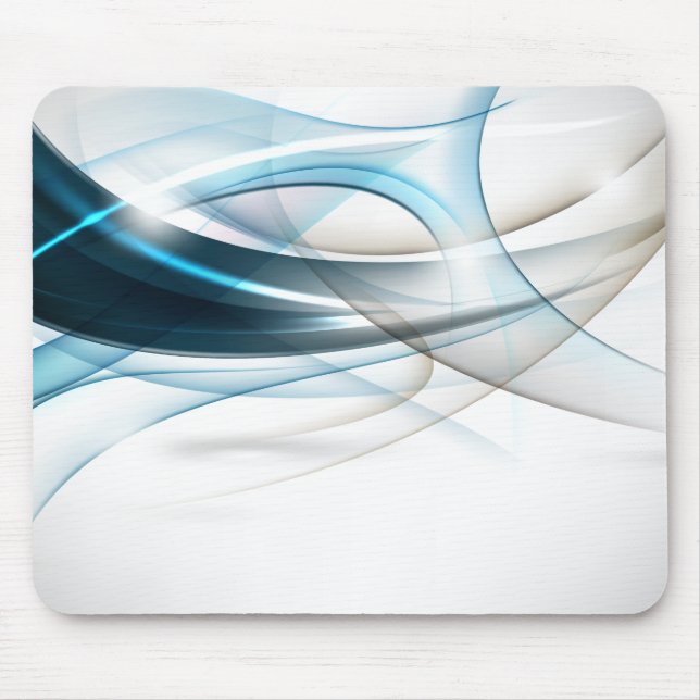 Alfombrilla De Ratón Blue-Tan Waves Mousepad (Frente)