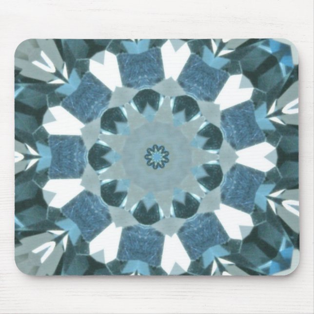 Alfombrilla De Ratón Blue Topaz Kaleidoscope (Frente)