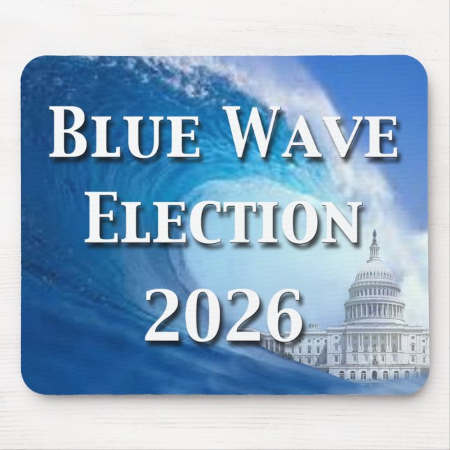 Alfombrilla De Ratón Blue Wave Election 2026 (Frente)