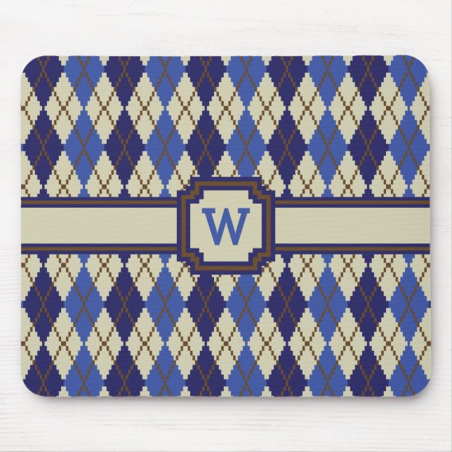 Alfombrilla De Ratón Blueberry Scone Argyle Mousepad (Frente)